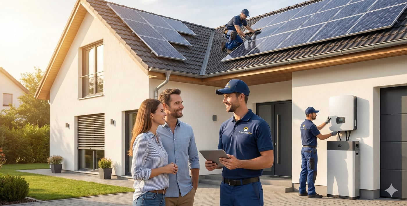 M & A Solar Photovoltaik Service 1 (KI-generiertes Bild)