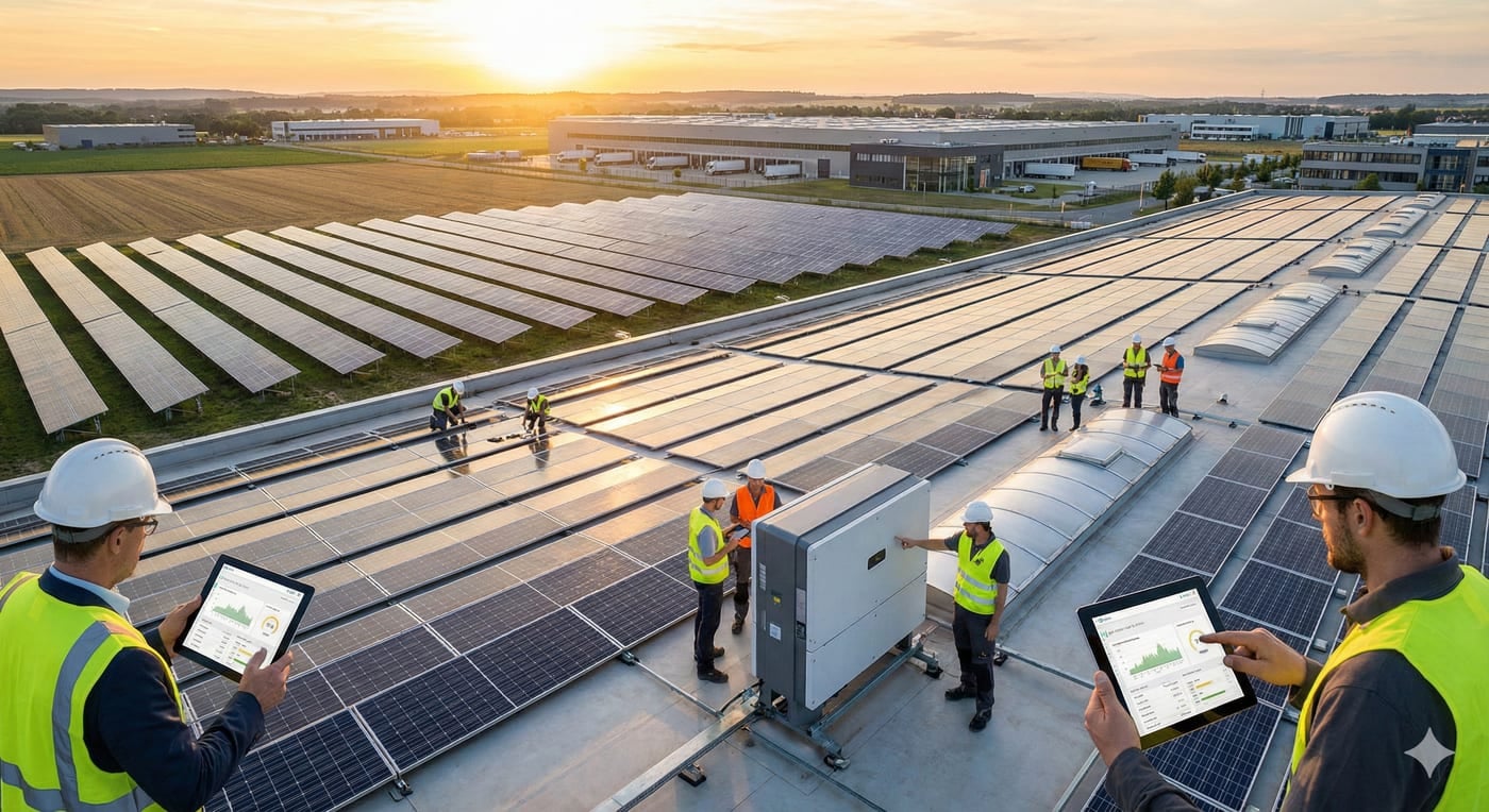 M & A Solar Photovoltaik Service 2 (KI-generiertes Bild)